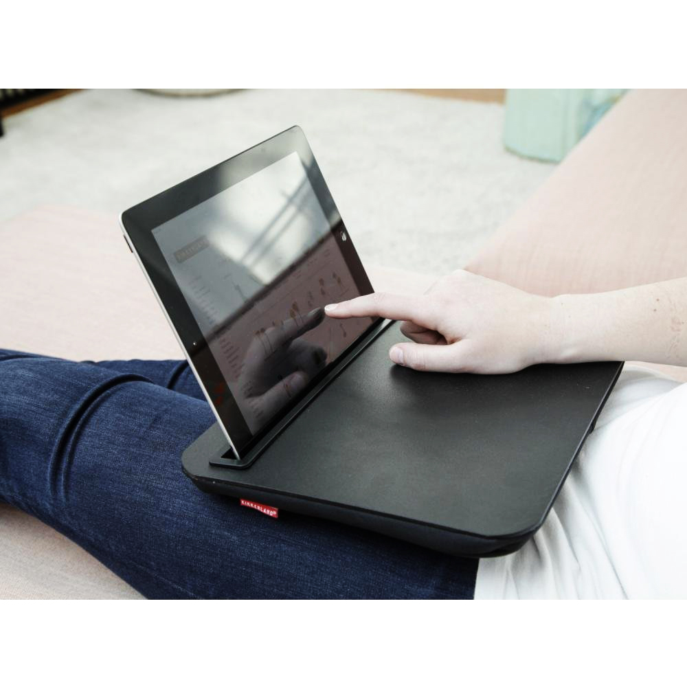 Kikkerland Black Comfortable iBed Portable Lap Desk for Tablets and Phablets