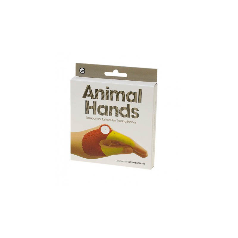 NPW USA Animal Hands Temporary Tattoos (8 Count)